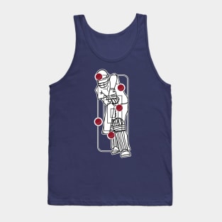 Cricket Bowler Target Practice 2 Cricket Fan Tank Top